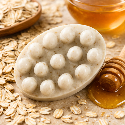 Oatmeal Exfoliating Soap, Oat Soap, Oatmeal Exfoliating Soap Oatmeal Massage Soap, Natural Oatmeal Soap, Handmade Soap
