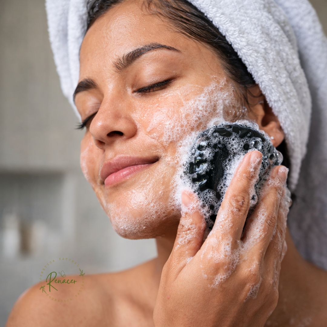 Control de Acné, Cutis graso, Jabón de carbón Activo